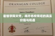 探寻霍顿学院文凭，名校光环下的价值与无限可能
