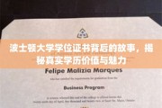 波士顿大学学位证书背后的传奇，探寻学历的深层价值与独特魅力