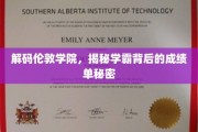 探寻伦敦学院学霸的秘密，揭开成绩单背后的不凡故事