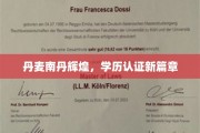 南丹之光，丹麦学历认证开启教育新纪元