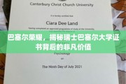 巴塞尔大学证书，探寻瑞士教育瑰宝的非凡魅力