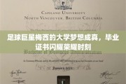 梅西荣耀加冕，大学梦圆，足球巨星毕业证书闪耀全场