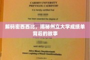 探寻密西西比州立大学成绩单的神秘面纱