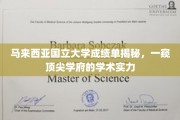 马来西亚国立大学成绩单揭秘，一窥顶尖学府的学术实力