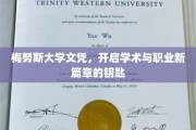 解锁学术与职业巅峰，梅努斯大学文凭的非凡力量