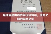 足球巨星梅西的学位证背后，传奇之路的学术见证
