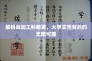 解锁高学历工科精英，文凭背后的璀璨未来