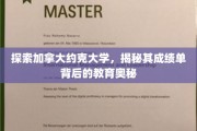 解码约克大学，一纸成绩单，诠释全球教育典范