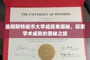 曼彻斯特城市大学成绩单揭秘，探索学术成就的奥秘之旅