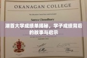 解码湖首大学成绩单，学子成绩背后的感人故事与深刻启示