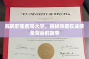 新墨西哥大学揭秘，成绩单背后的不为人知的故事