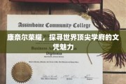 解码康奈尔荣耀，顶级学府文凭的非凡魅力