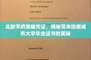 探寻哥本哈根城市大学证书背后的北欧荣耀之谜