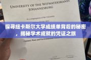 解码纽大成绩单，一场学术成就的神秘面纱之旅