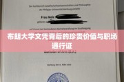 布朗大学文凭，解锁职场精英之路的黄金钥匙