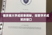 俄亥俄大学成绩单揭秘，探索学术成就的窗口