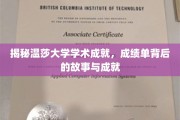 温莎大学学霸养成记，揭秘学术奇才背后的辉煌瞬间