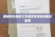 阳光海岸大学成绩单，揭开学子成就背后的秘密面纱