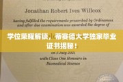 解锁荣耀时刻，蒂赛德大学独家毕业证书大揭秘！
