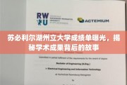 苏必利尔湖州立大学成绩单大揭秘，揭秘学术成果背后的传奇故事