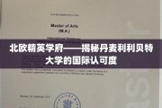丹麦利利贝特大学，北欧教育明珠的国际魅力探索