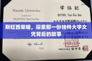 斯旺西荣耀揭秘，探寻独特大学文凭背后的传奇故事