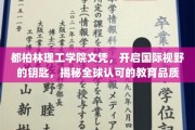解锁全球通行证，都柏林理工学院文凭，拓展国际视野的秘密武器
