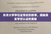 东洋大学学位证之谜，揭秘学历认证背后的真实世界