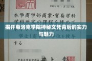 惠洛克学院神秘文凭，揭秘实力与魅力的双重密码