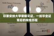 印第安纳荣耀，毕业证书背后的传奇旅程揭秘