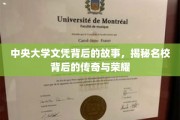 中央大学传奇揭秘，文凭背后那些不为人知的荣耀篇章