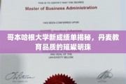 哥本哈根大学成就斐然，探寻北欧教育风采的璀璨典范
