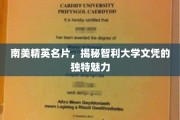 智利大学文凭，南美精英的璀璨名片，解锁独特魅力之旅