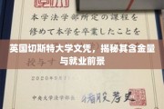 英国切斯特大学文凭价值解析，揭秘职场竞争力与未来就业亮点