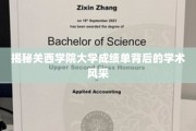 关西学院大学成绩单，一窥学术精英的风采之谜