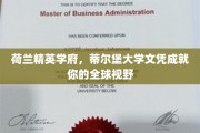 蒂尔堡大学文凭，开启国际视野的黄金钥匙
