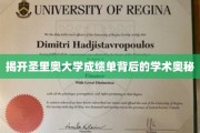 解码圣里奥大学成绩单的神秘学府秘密