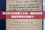 探索荷兰代尔夫特理工，世界级文凭背后的独特魅力