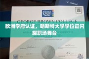 欧洲名校光环加持，明斯特大学学位证书引领职场璀璨未来