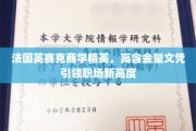 法国英赛克商学精英学位，助你职场飞跃新巅峰
