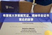 布莱顿荣耀证章背后的传奇，一纸证书，见证成长与梦想