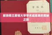 探秘荷兰莱顿大学成绩单背后的秘密世界