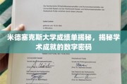 解码米德塞克斯大学成绩单，揭开学术成就的数字奥秘