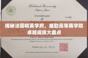 法国威勒商学院，卓越成就背后的教育秘籍