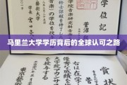 跨越国界，马里兰大学学历的全球通行证之旅