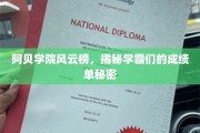 阿贝学院学霸秘籍，揭秘高分背后的学习奥秘