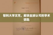 跨国通行证，智利大学文凭，开启国际学术之门