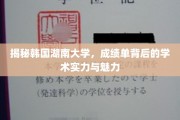 解码韩湘，一窥韩国湖南大学学术风采与卓越成就