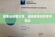 田纳西大学揭秘，成绩单背后隐藏的学术传奇