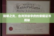 宝岛明珠，台大荣耀证书背后的传奇故事揭晓